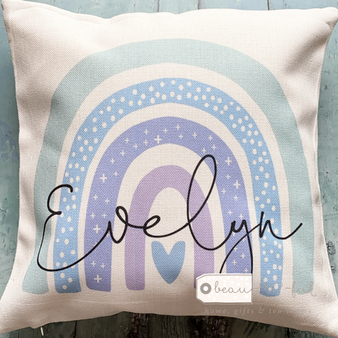 Personalised Name ... Rainbow Cushion