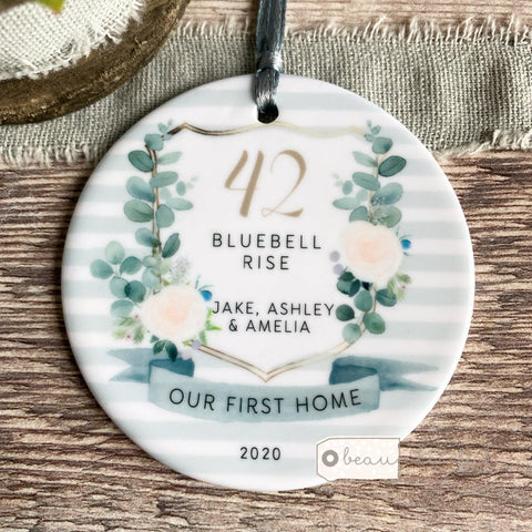Personalised New Home First Home Quote Ceramic Keepsake