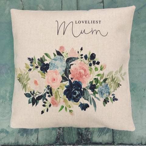 Loveliest.... Mum Grandma Sister Relative Linen Style Cushion