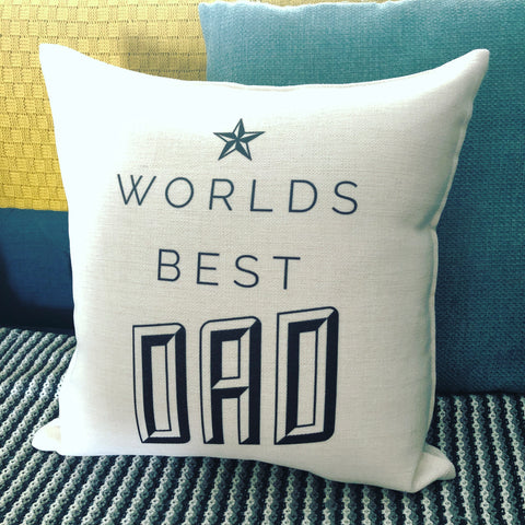 Worlds Best Star detail Cushion Father’s Day