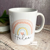 Personalised You make the world a better place... pastel rainbow Quote Mug