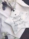 Milestone Birthday Marble Style Ceramic Decoration Gift Keepsake Tree Ornament Decoration
